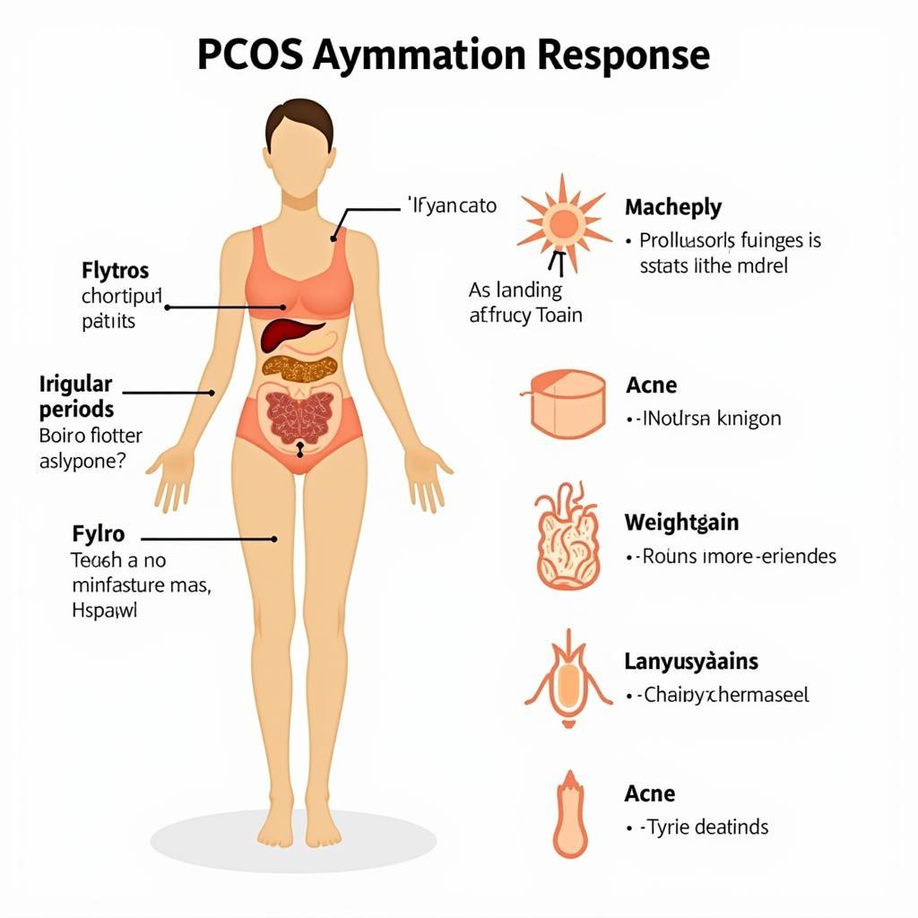 PCOS Inflammation Diagram