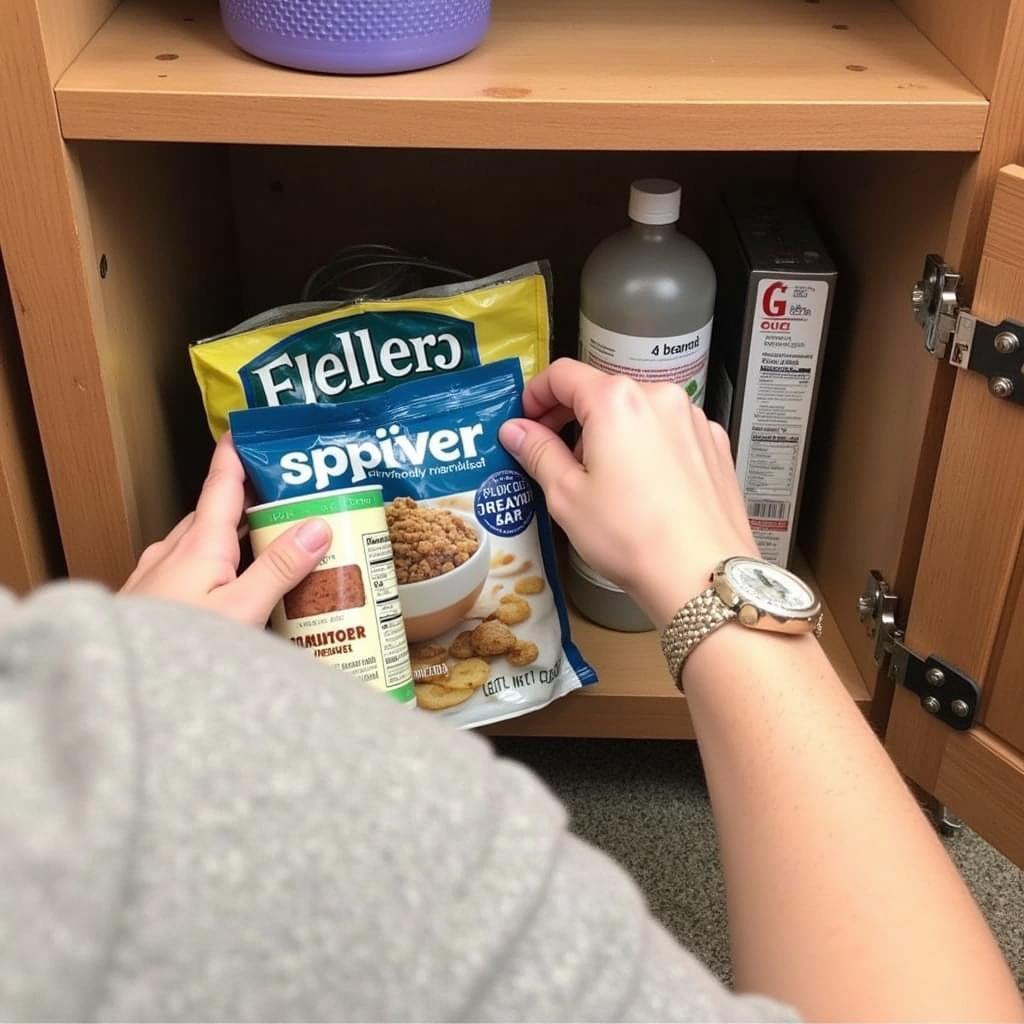 Checking Gluten-Free Emergency Kit Contents