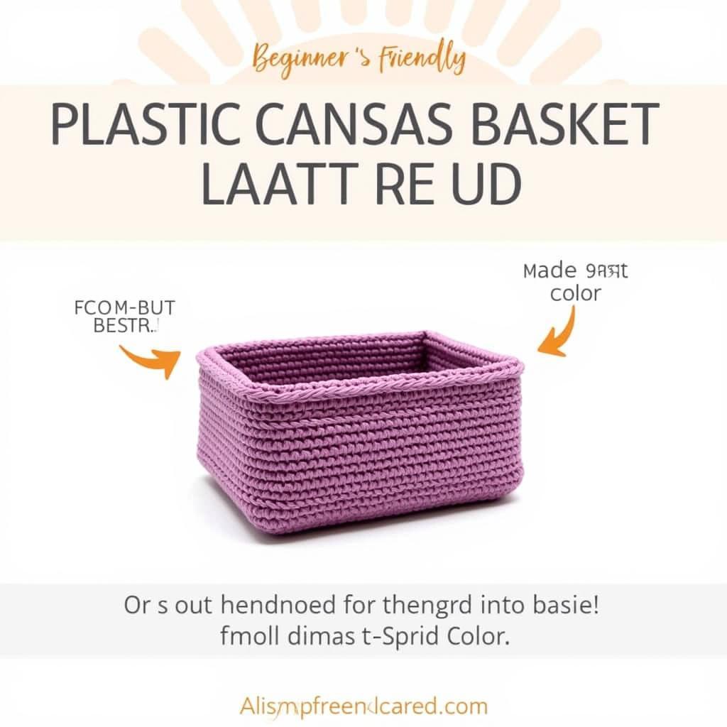 Free Plastic Canvas Basket Pattern for Beginners