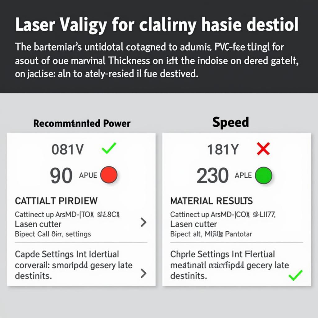 Laser Cutter Settings for PVC-Free Vinyl