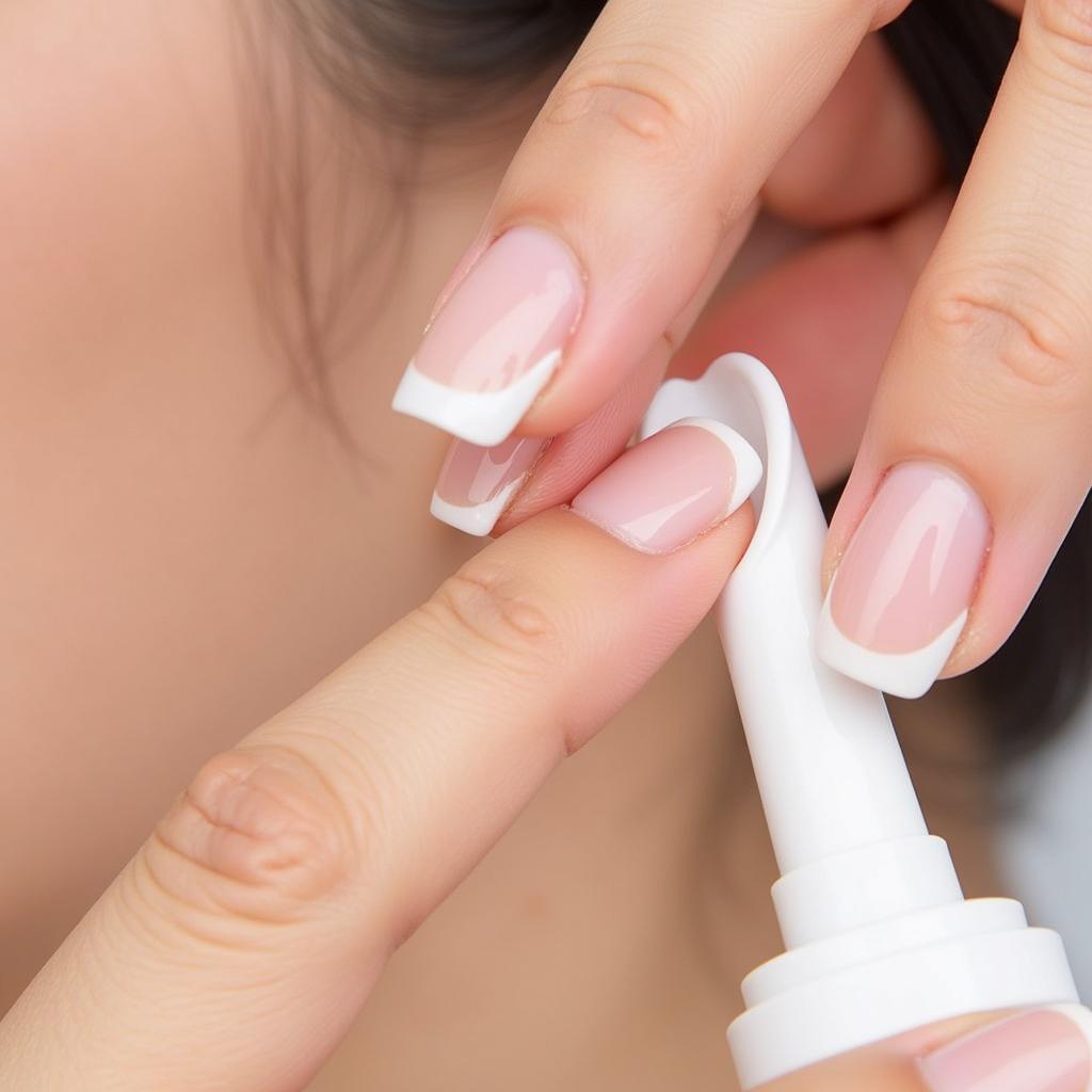 Removing Press-on Nails with Nail Free Glue Remover