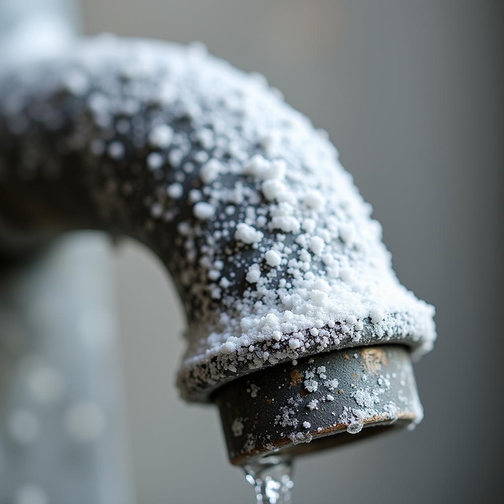 Salt Buildup on Faucet