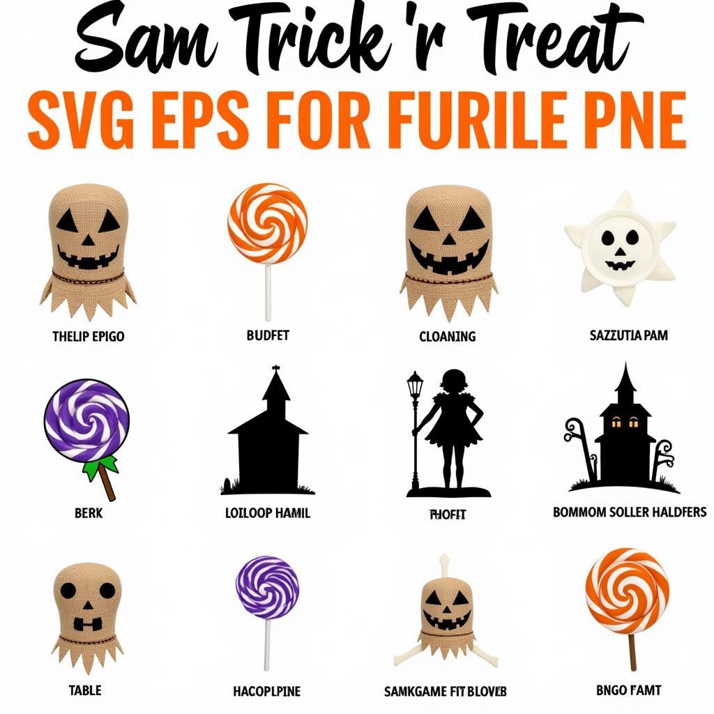 Sam Trick r Treat SVG Examples