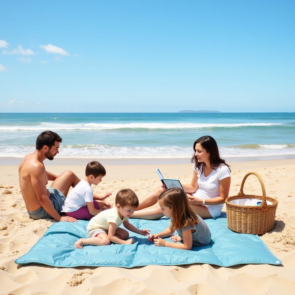 Sand-Free Mat on the Beach