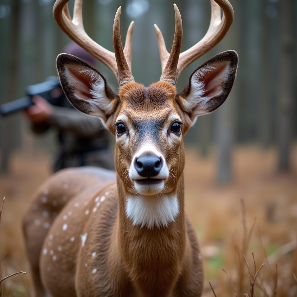 Deer alerted by hunter's scent