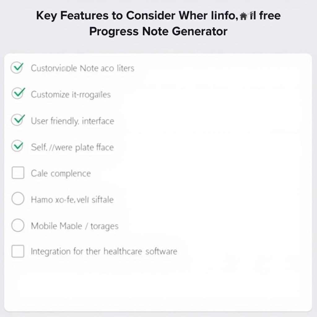 Key Features to Consider When Selecting a Free Progress Note Generator