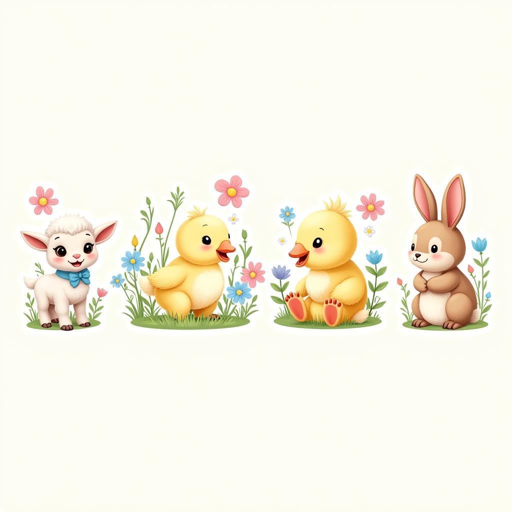 Spring Bookmarks with Animal Themes