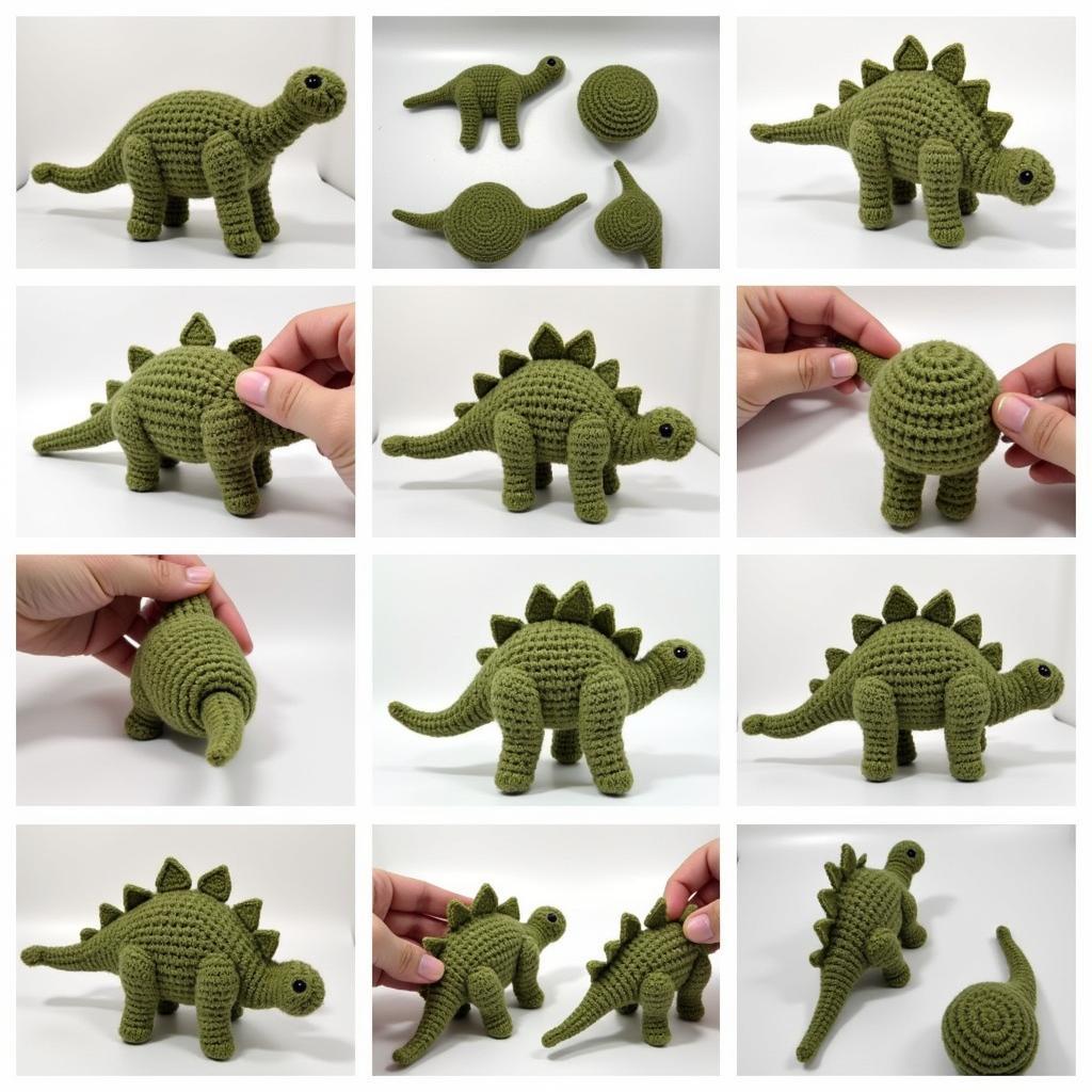 Stegosaurus Crochet Assembly Tips