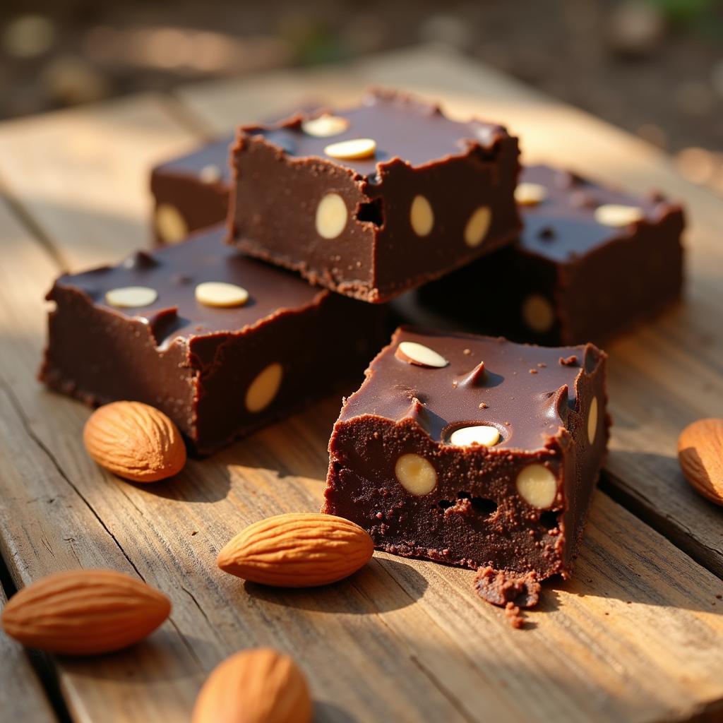 Sugar-free dark chocolate with almonds offers numerous health benefits, including improved heart health and brain function, thanks to its high antioxidant content and the nutritional value of almonds.