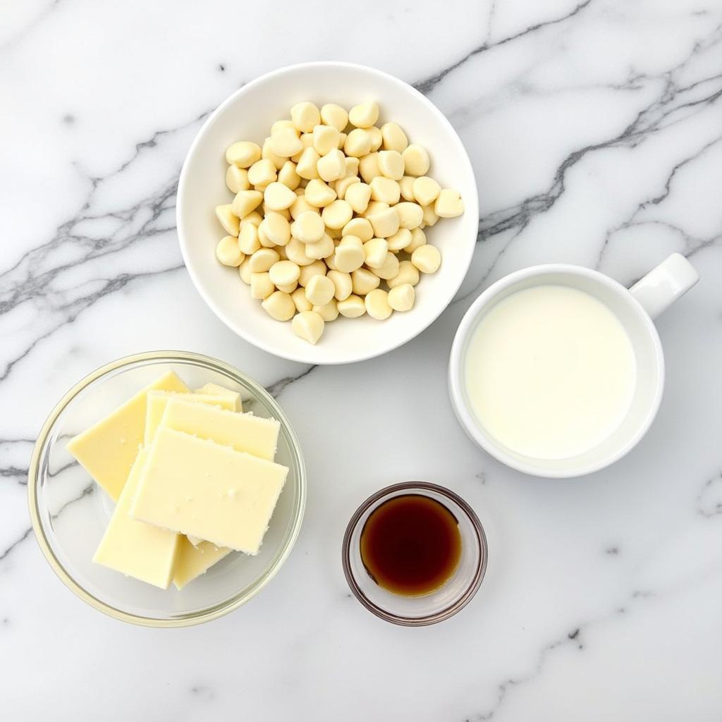 Sugar-Free White Chocolate Sauce Ingredients