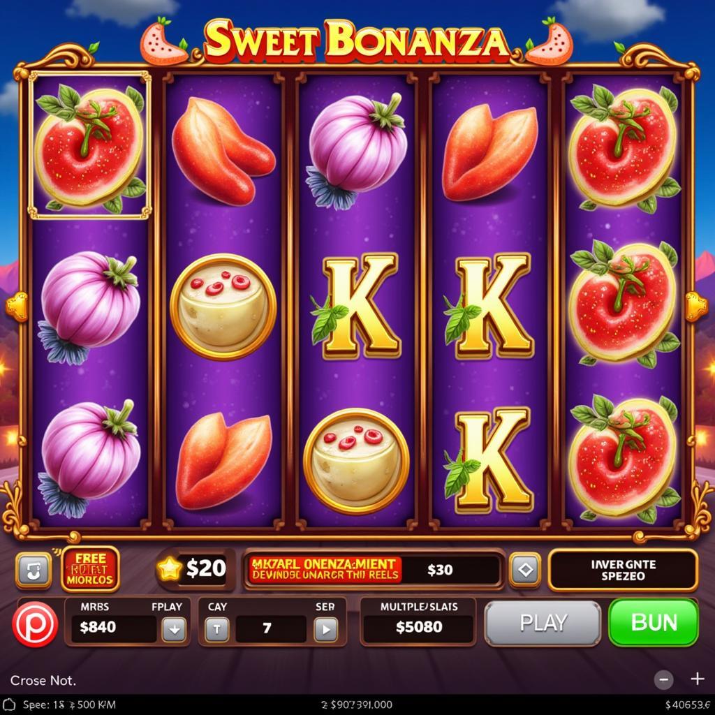 Sweet Bonanza Free Spins Gameplay Screenshot