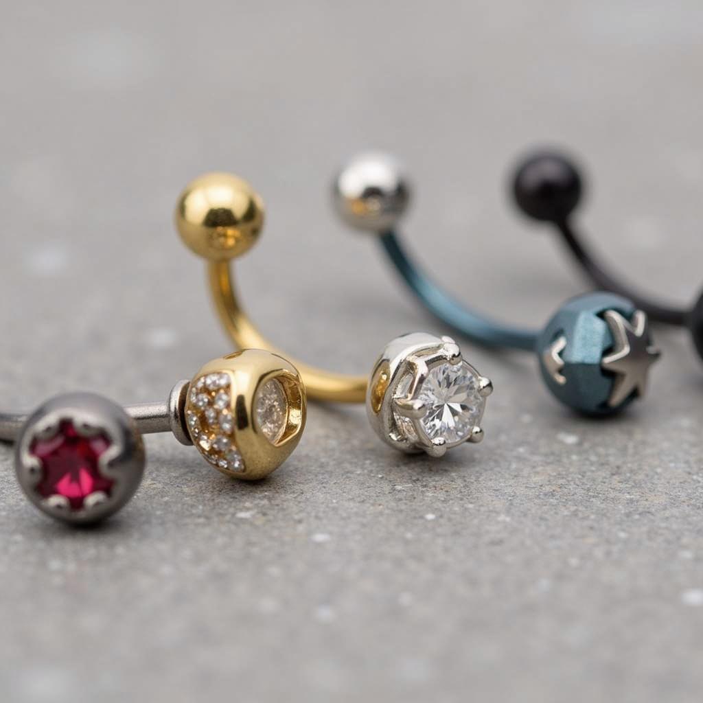 Titanium Belly Button Rings for Sensitive Skin