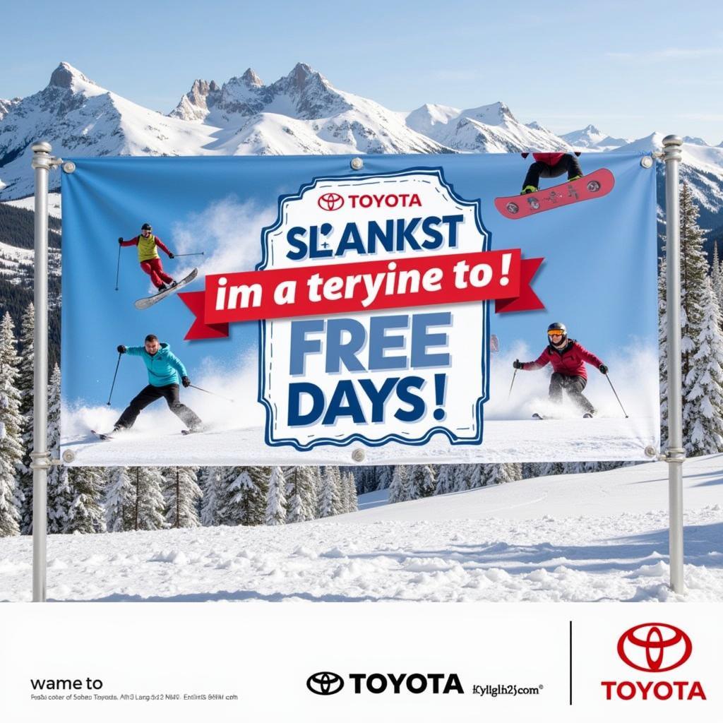 Toyota Ski Free Days Banner