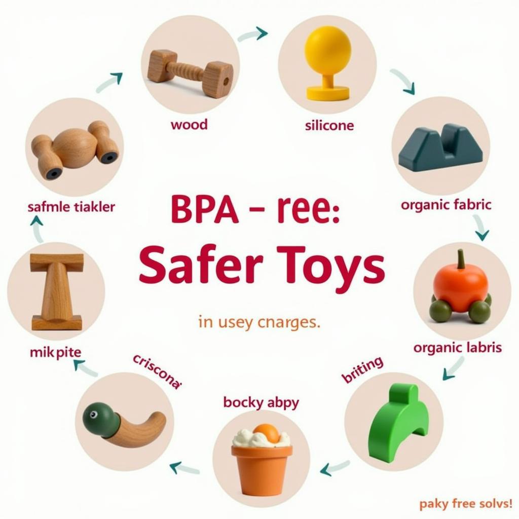 A Variety of BPA-Free Toys Made from Different Materials