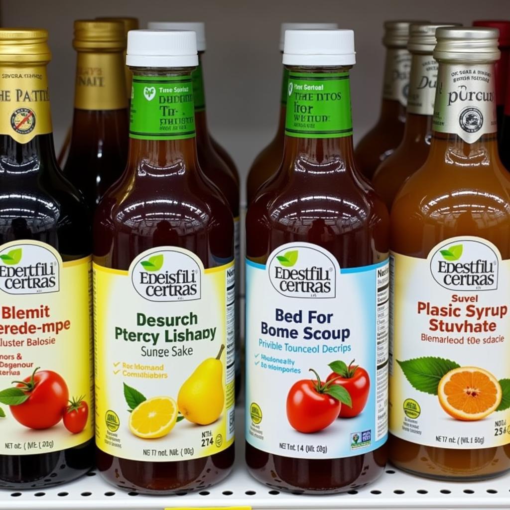 Variety of Stevia Sugar-Free Syrups