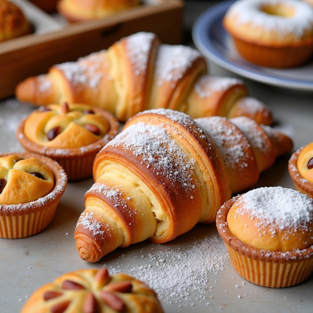 An assortment of sugar-free pastries.