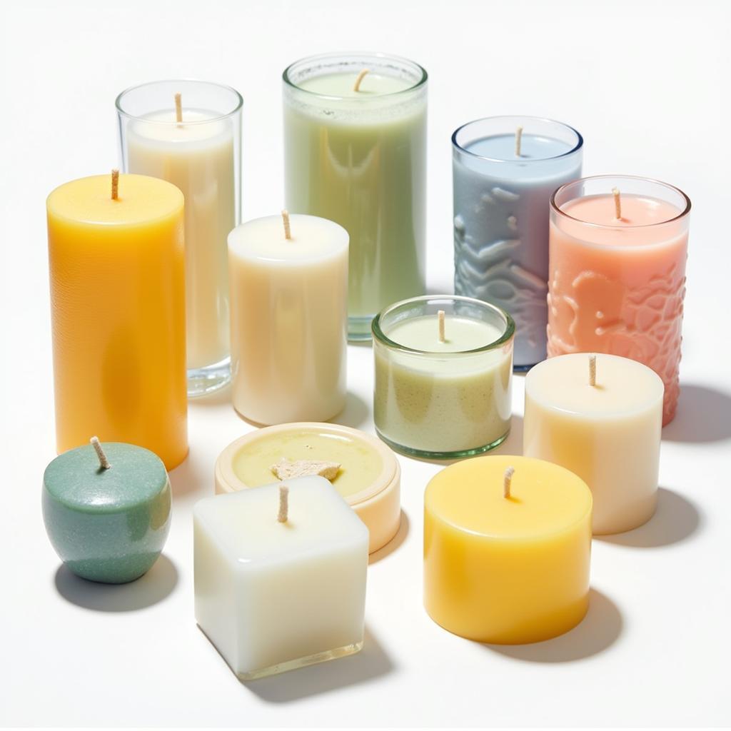 Different types of phthalate-free candles