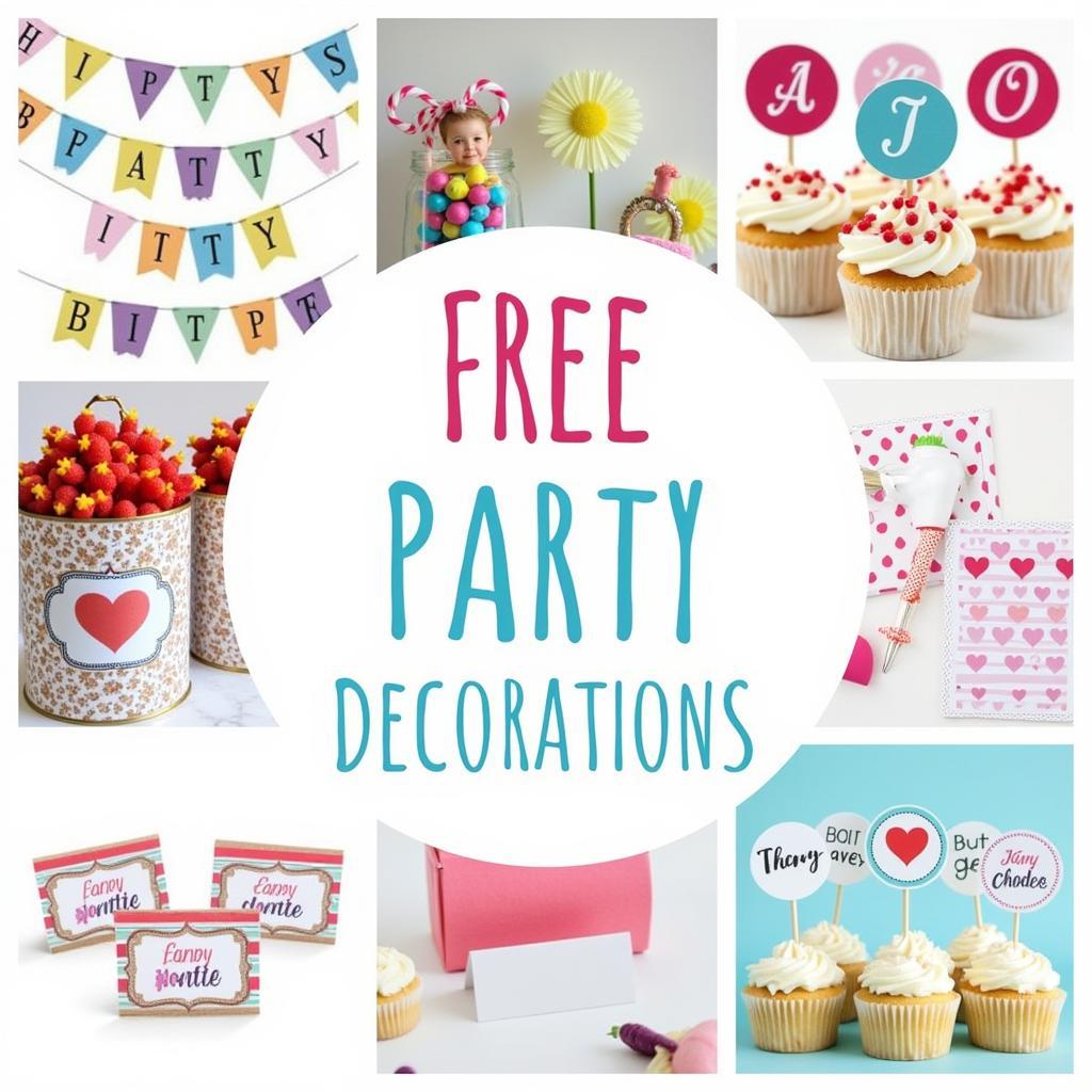 Various Free Printable Party Decorations