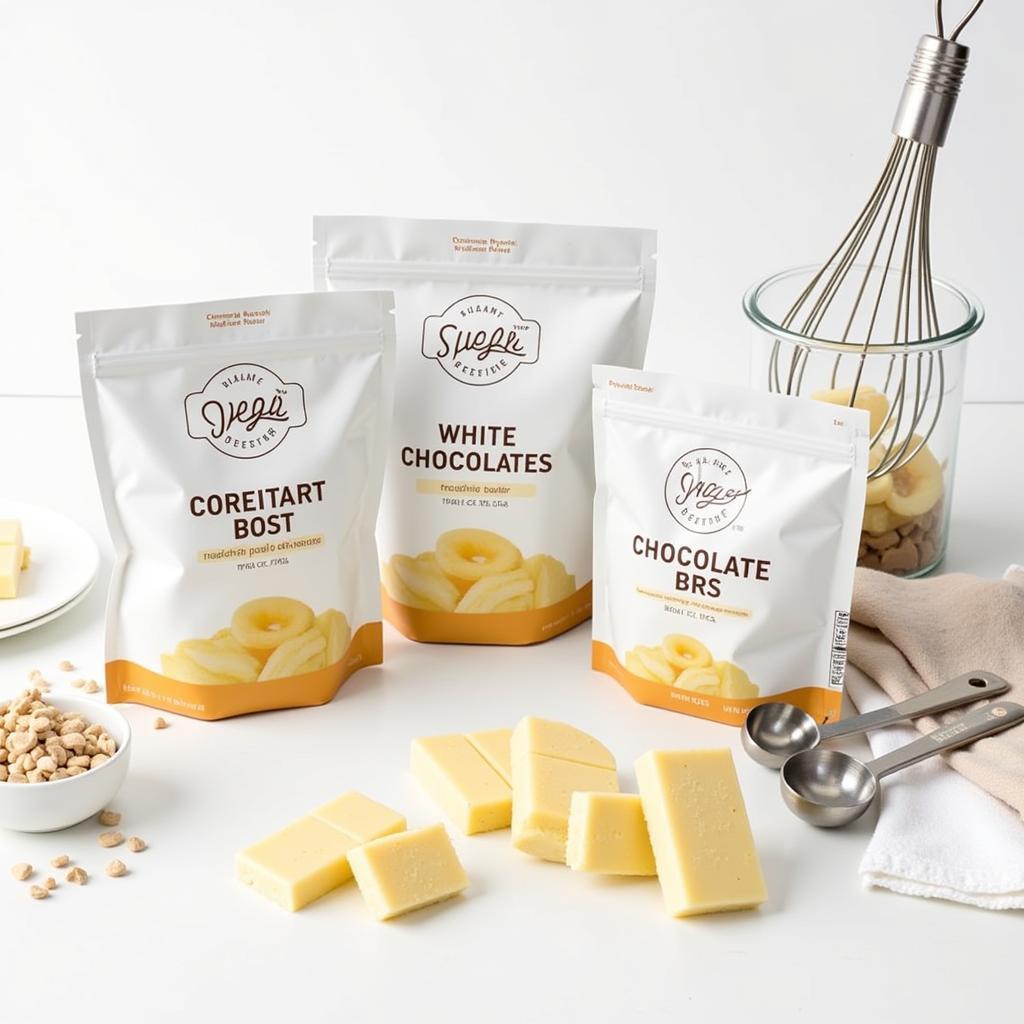 Various Sugar-Free White Chocolate Products