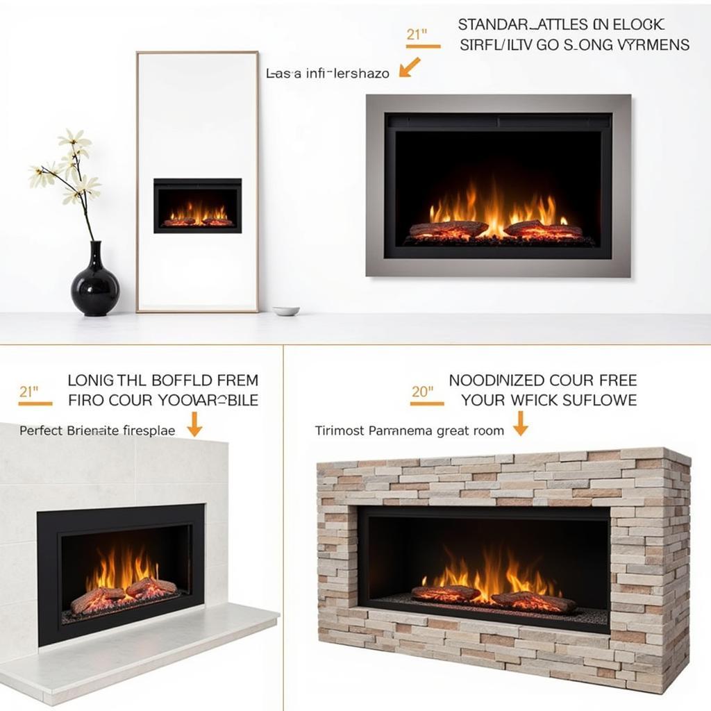 Vent Free Linear Gas Fireplace Sizes and Styles