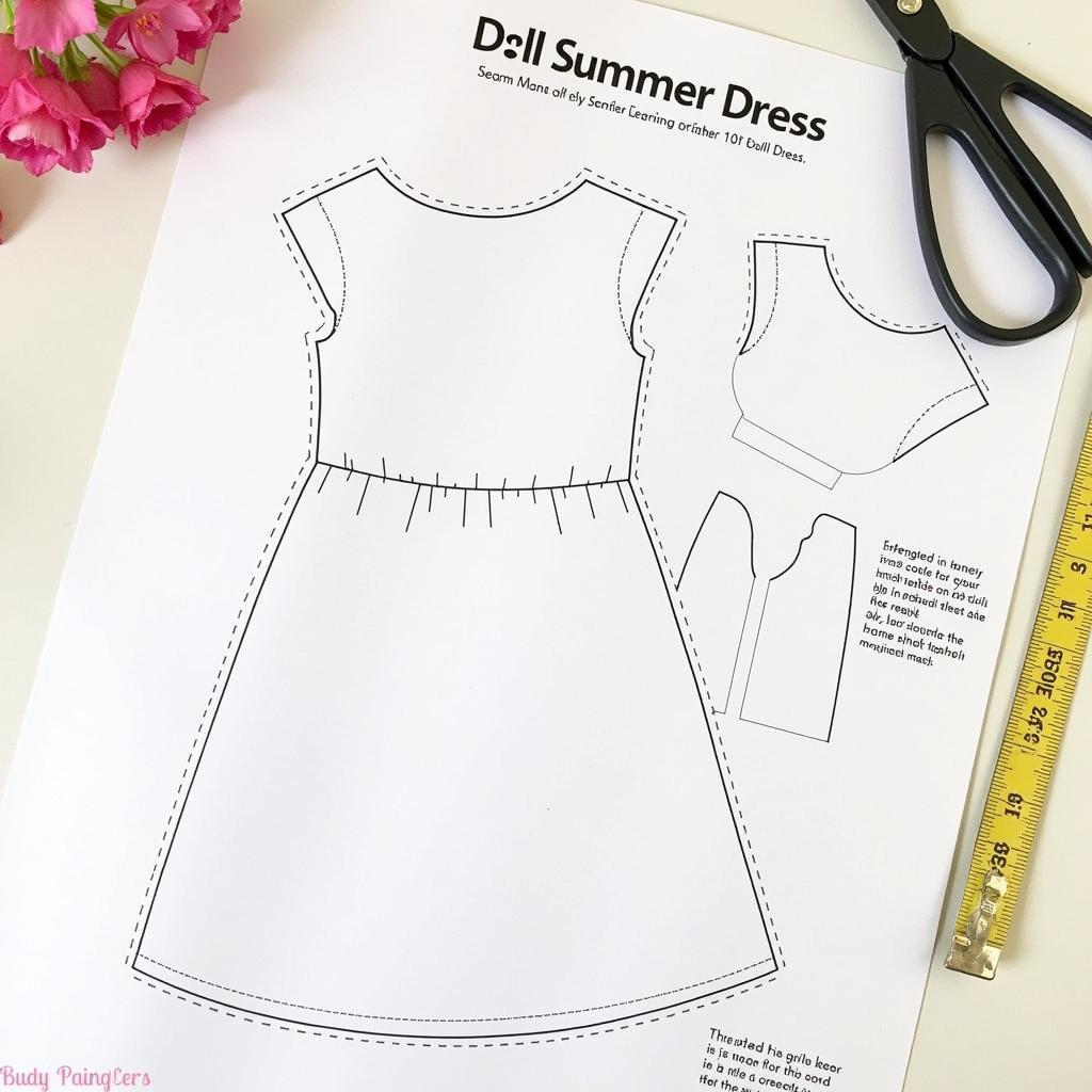 Free Printable 18 Inch Doll Summer Dress Pattern