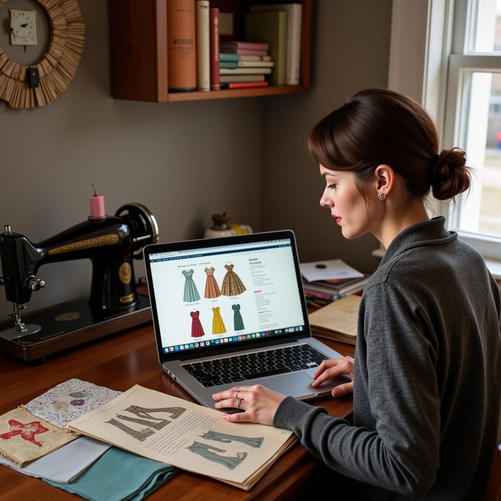 Searching Online Archives for 1940s Dress Patterns