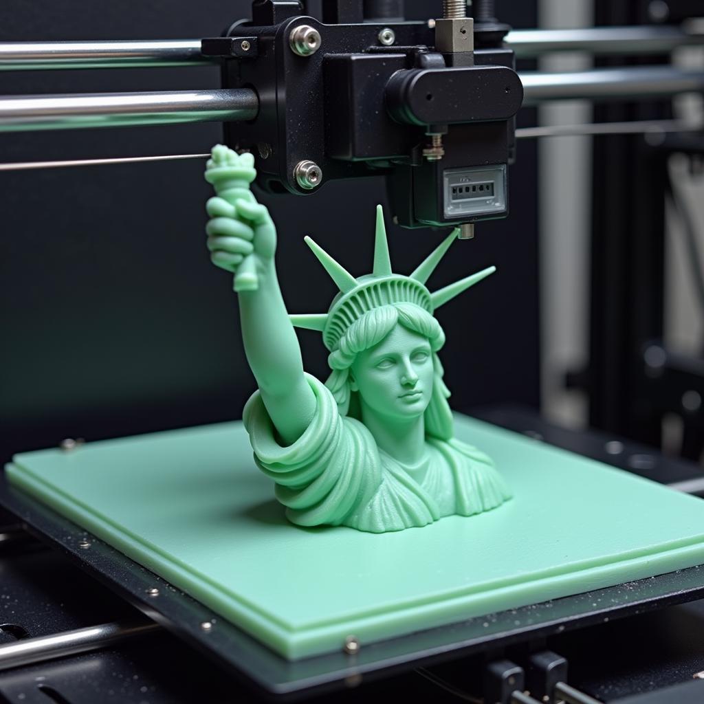 3D Printing a Statue of Liberty Model