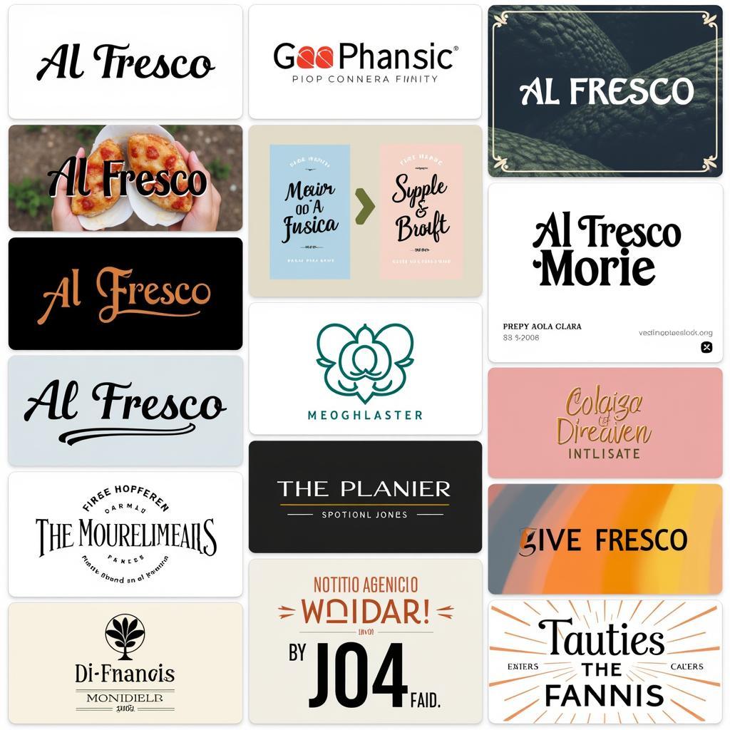 Al Fresco Font Design Applications