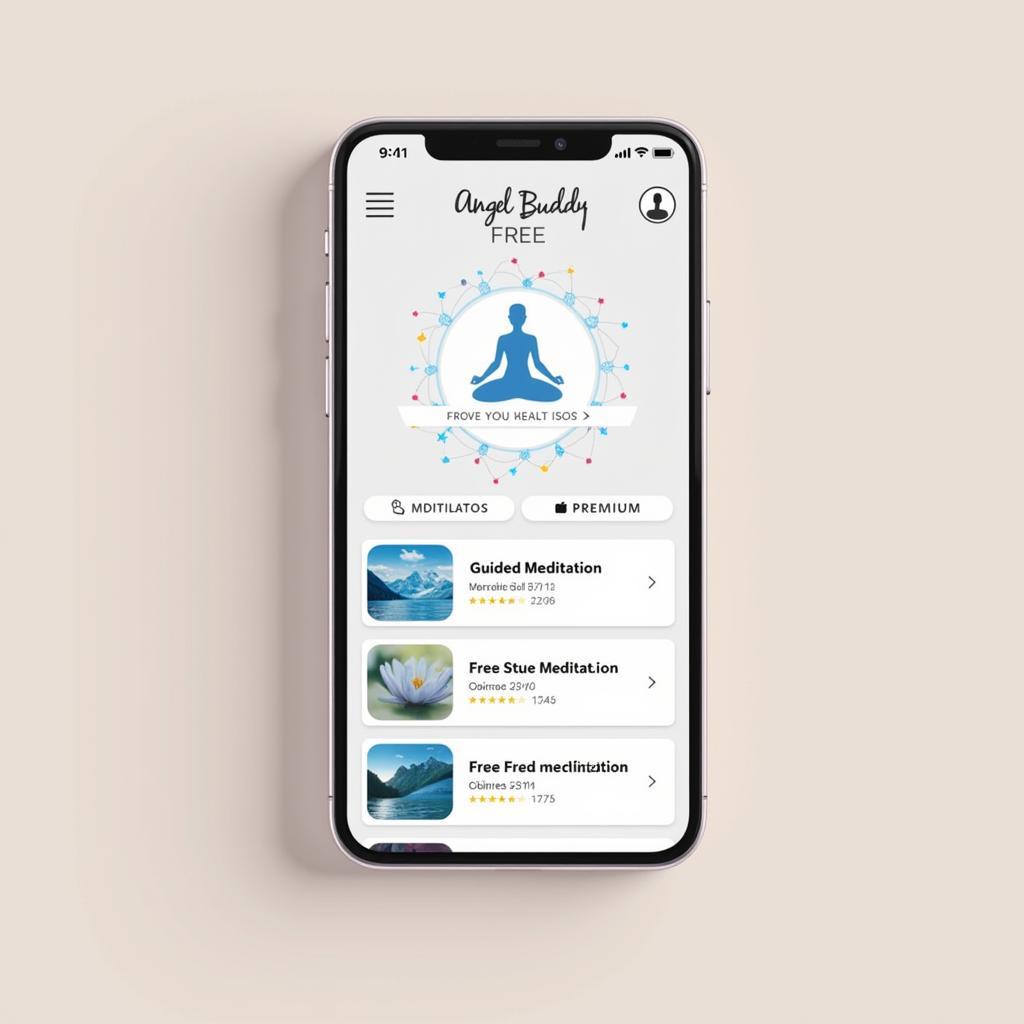 Angel Buddy Free - Meditation App Example