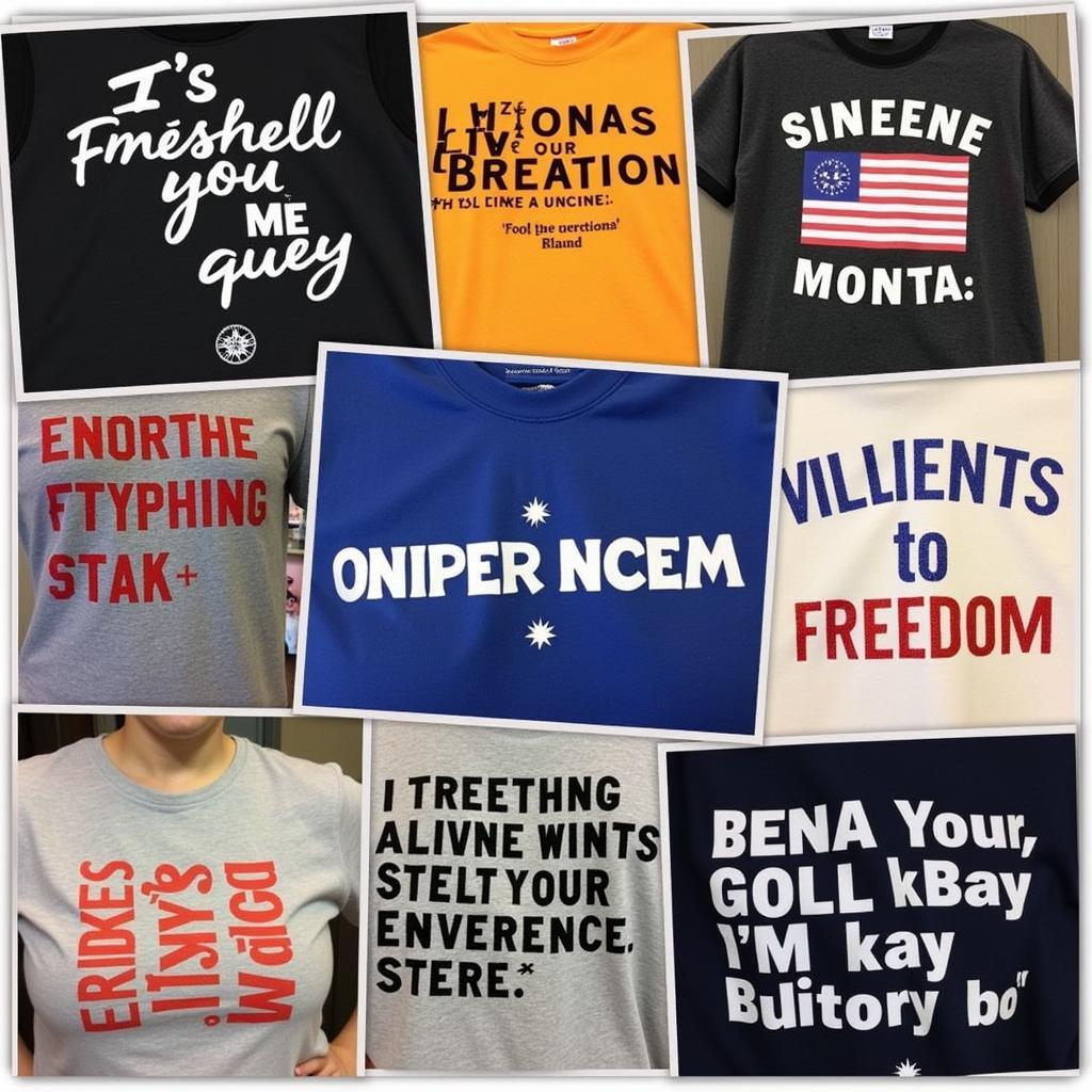 Apparel with Similar Themes of Freedom