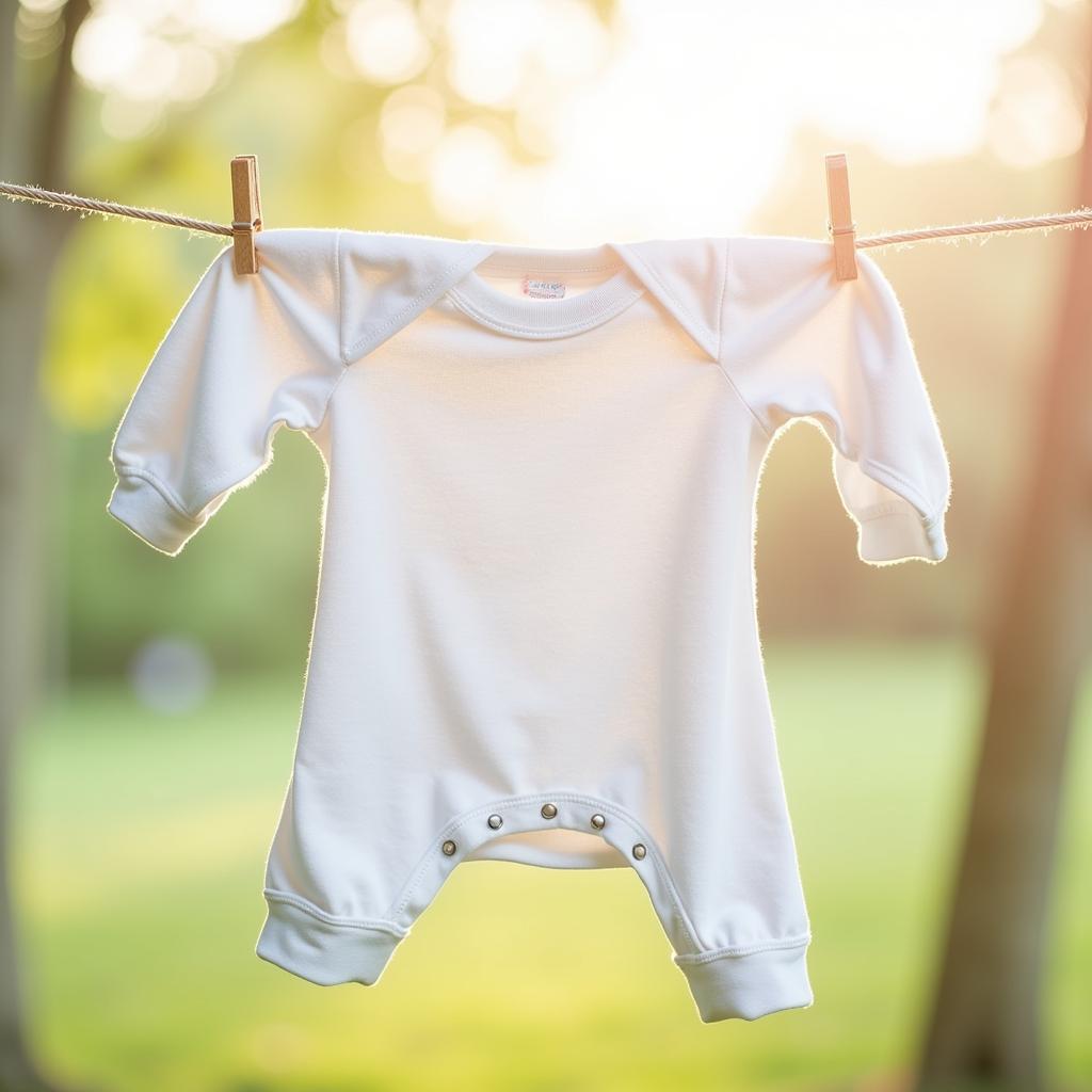 Baby Clothes Washed with Enzyme-Free Detergent