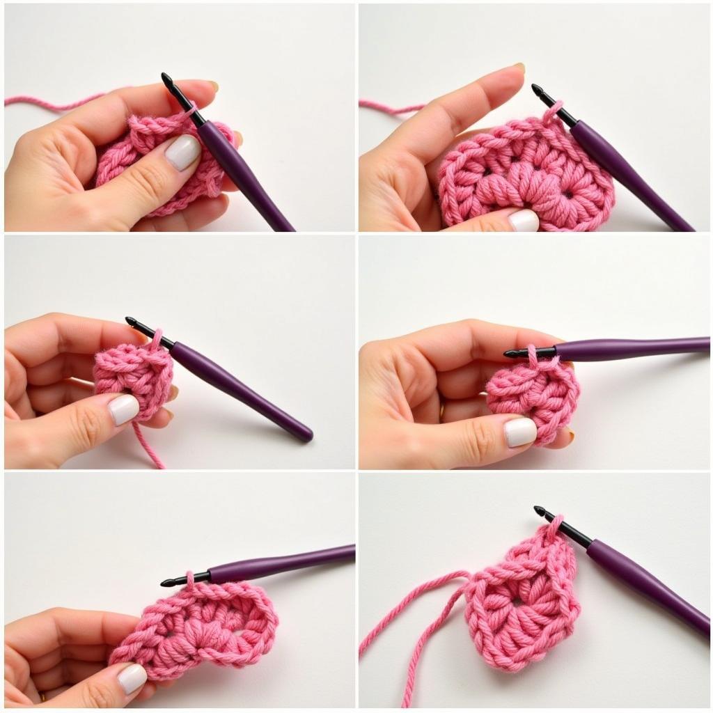 Step-by-step tutorial for a beginner-friendly crochet nose warmer pattern