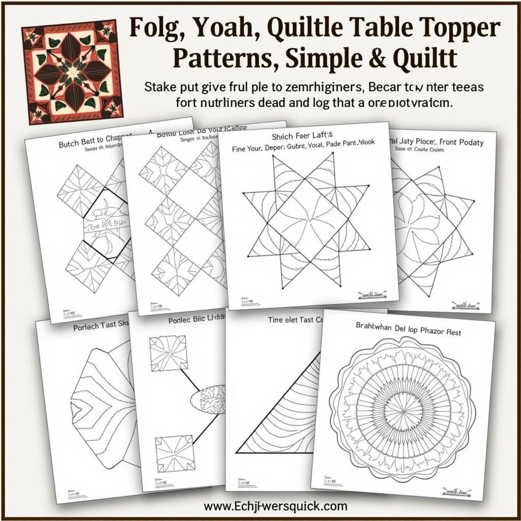 Beginner-Friendly Quilted Table Topper Patterns