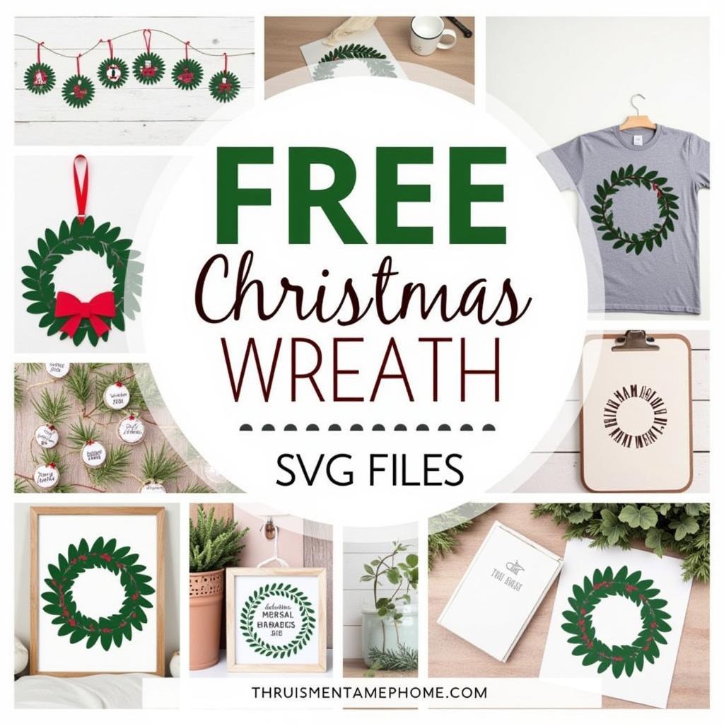 Best Free Christmas Wreath SVG Files