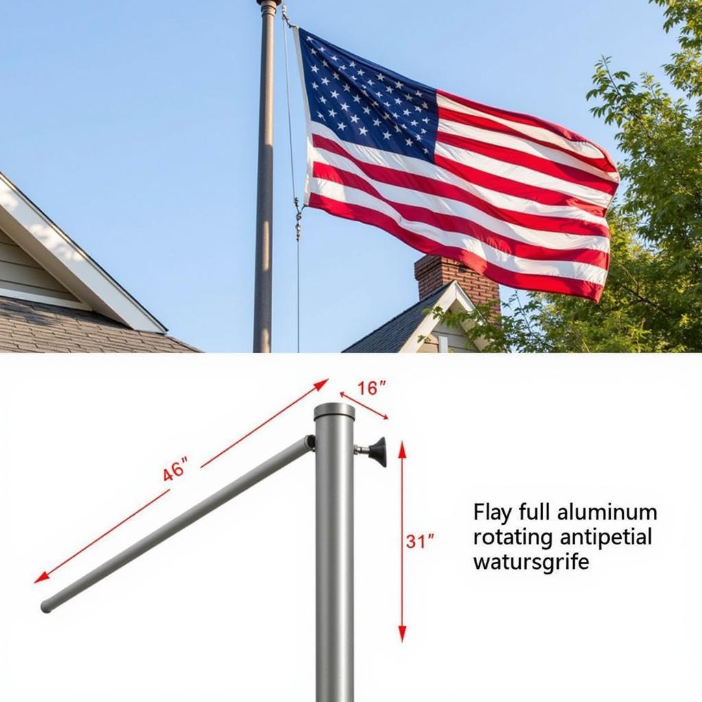 Best Tangle Free Flag Pole for Residential Use