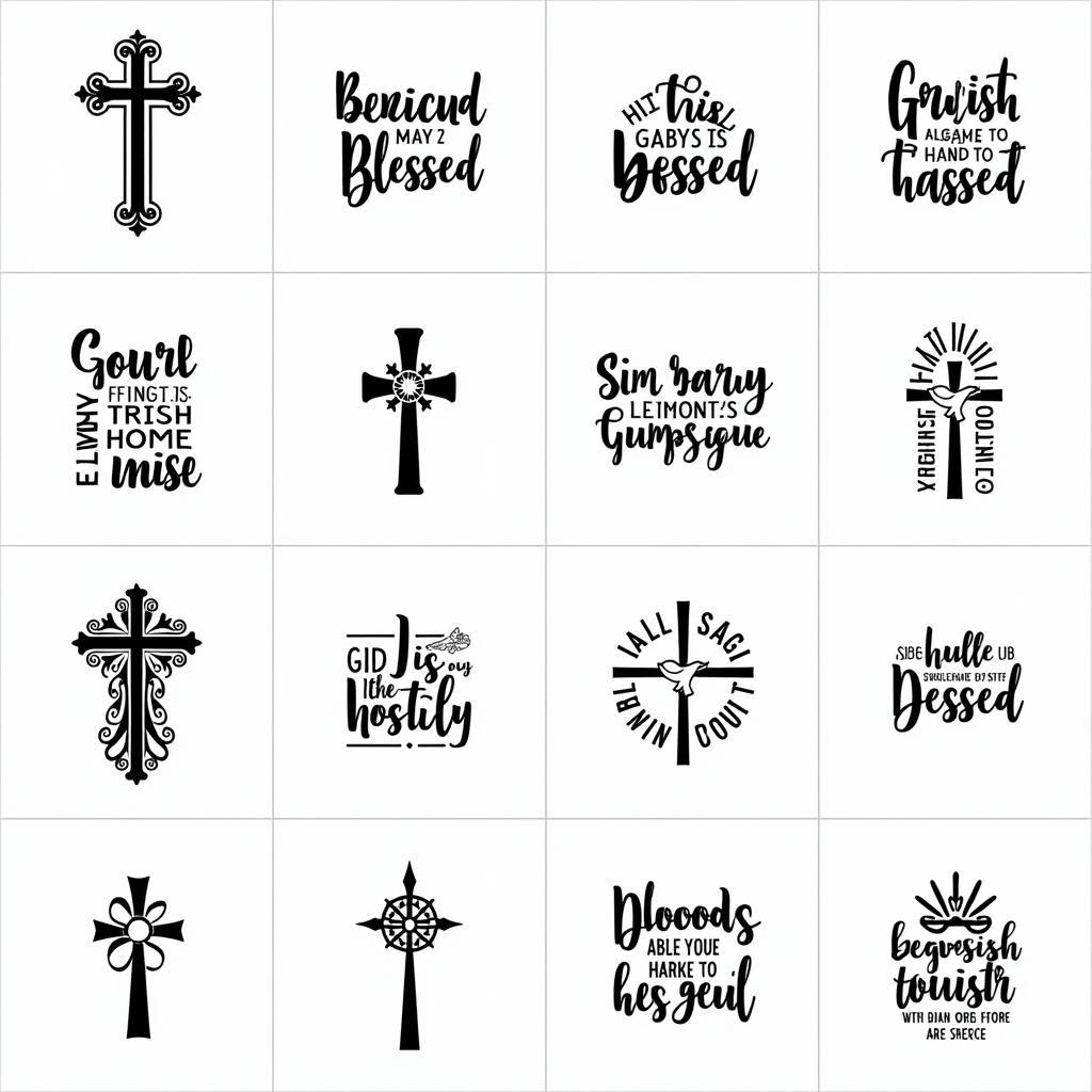 Examples of Blessed SVG Free Designs