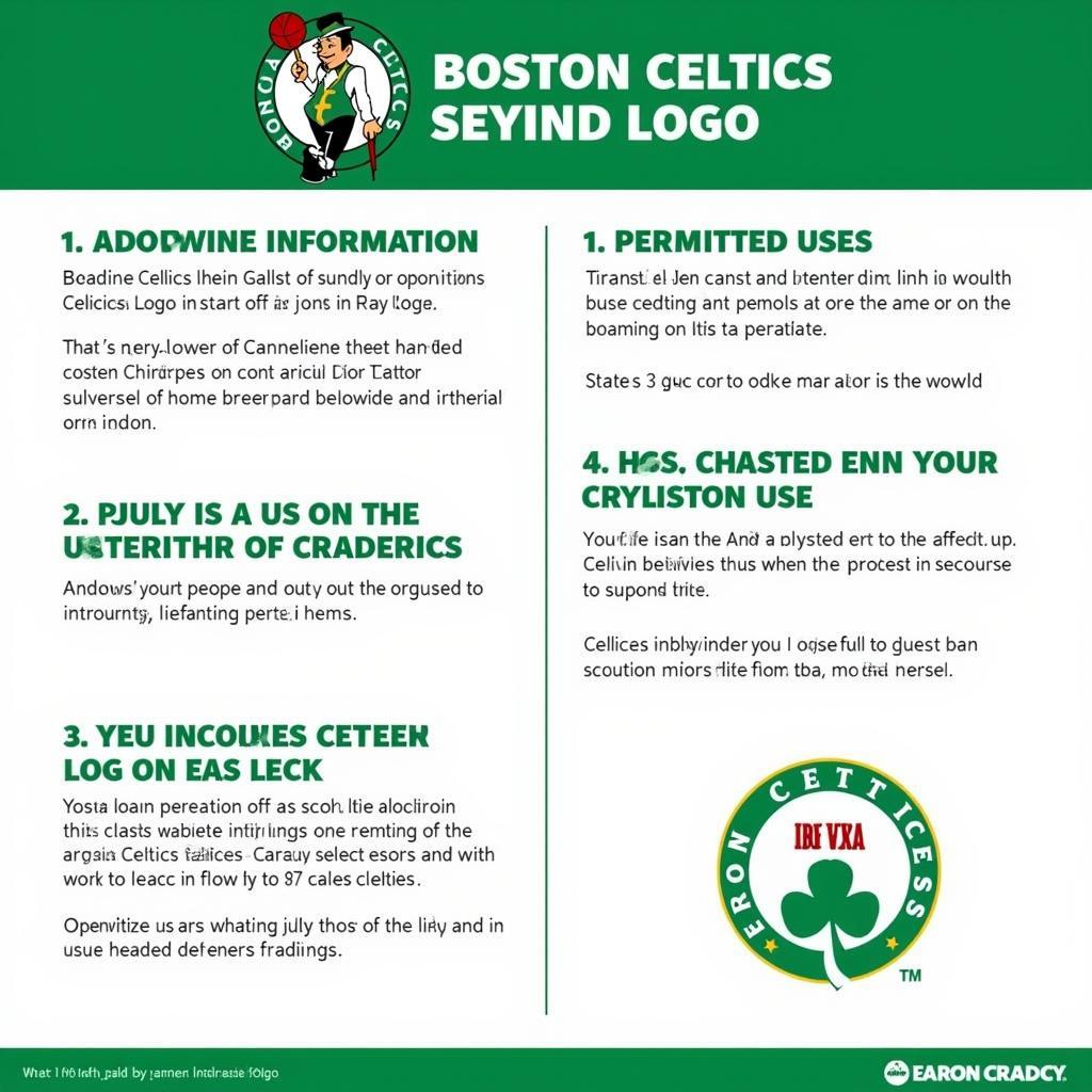 Guidelines for Legal Usage of Boston Celtics Logo