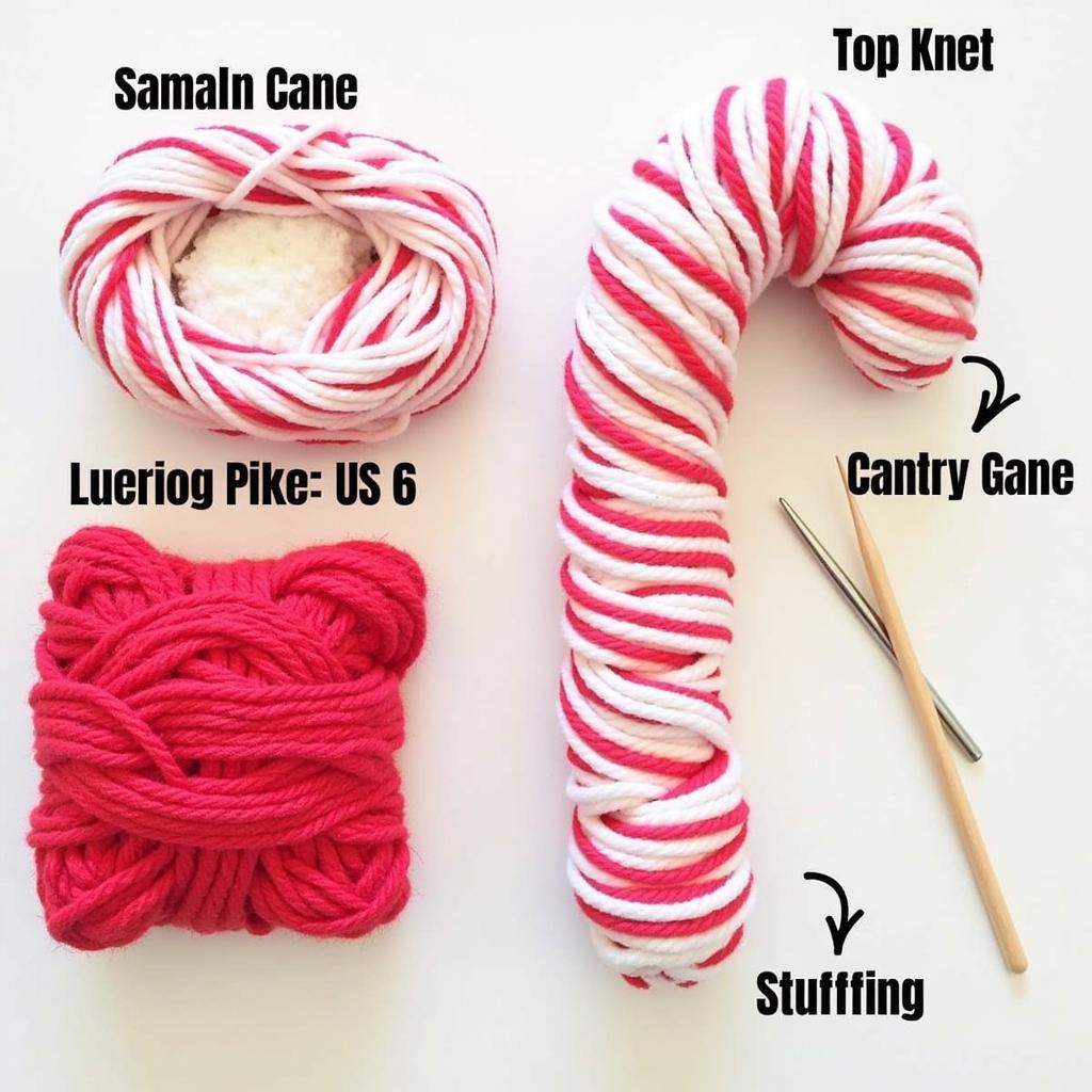 Candy Cane Knitting Supplies