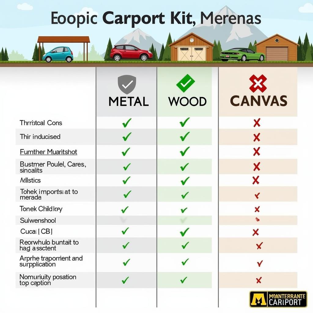 Comparing Carport Kit Materials - Metal, Wood, and Canvas