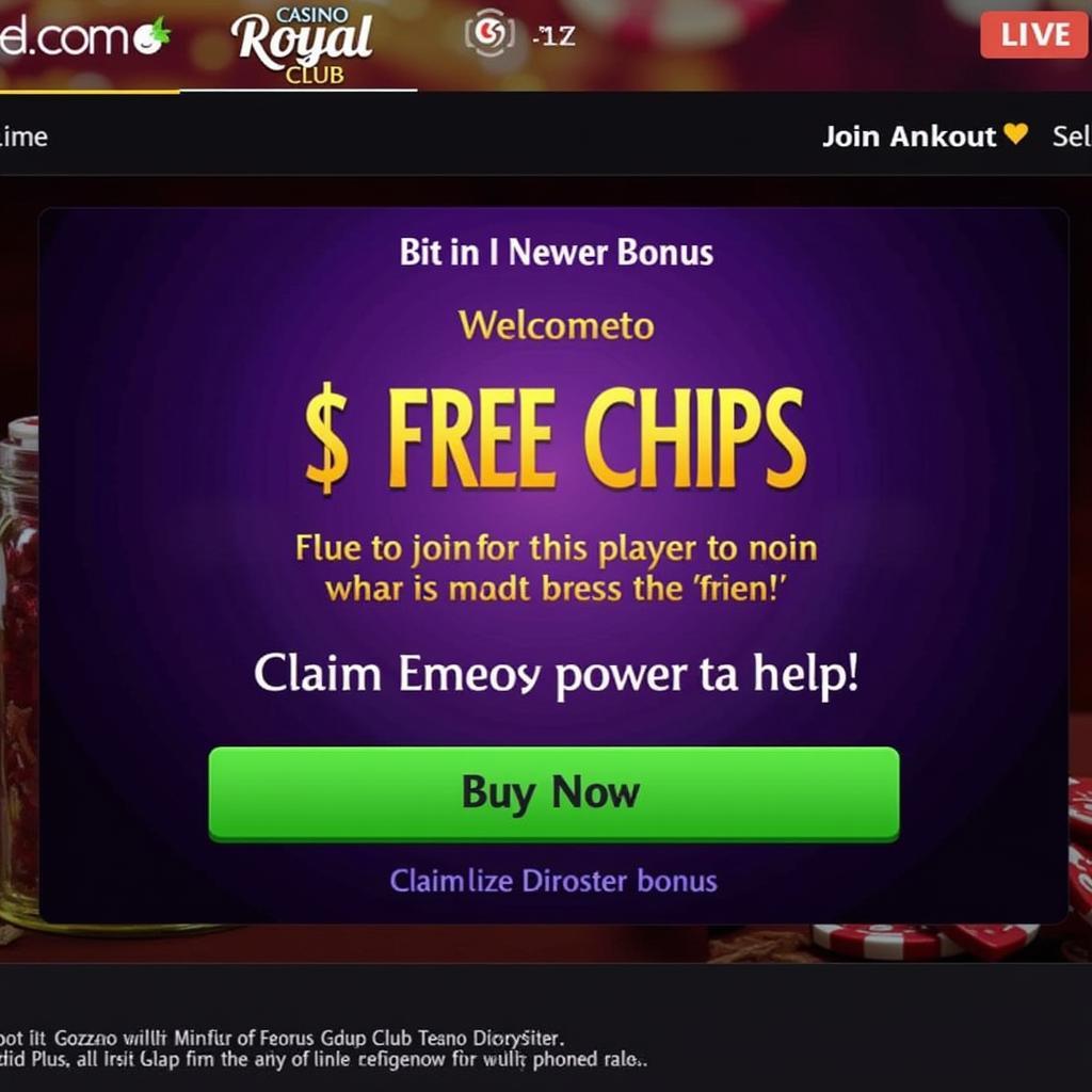 Casino Royal Club Free Chips Welcome Bonus