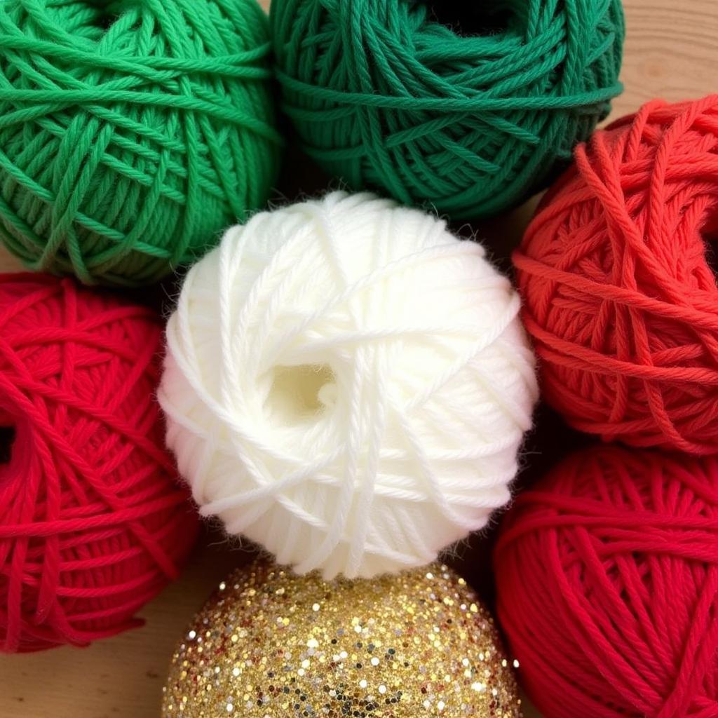 Christmas Afghan Yarn Choices