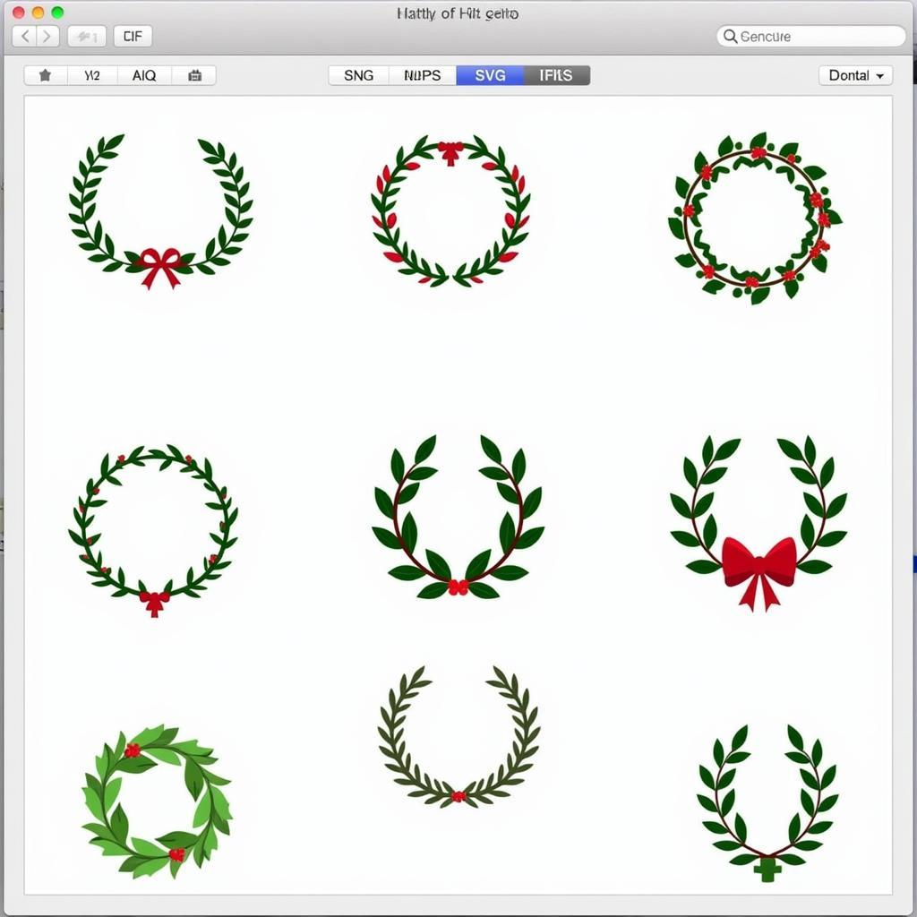 Free Christmas Wreath SVG Designs for Download