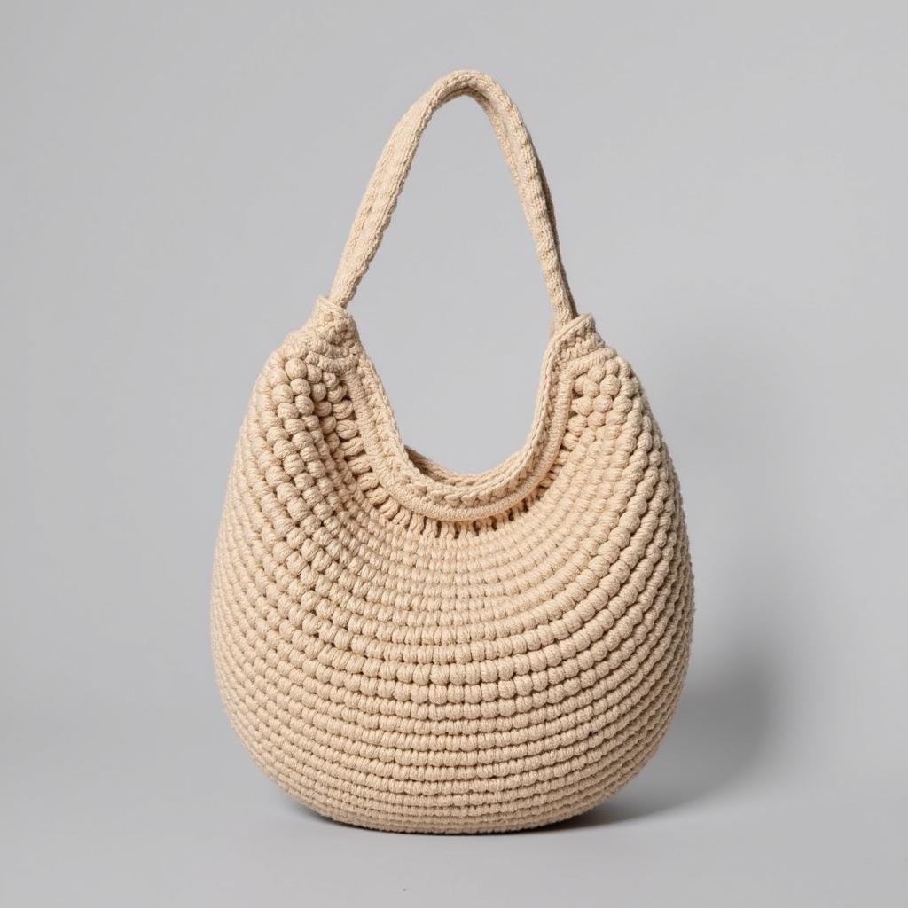 Classic Crochet Hobo Bag