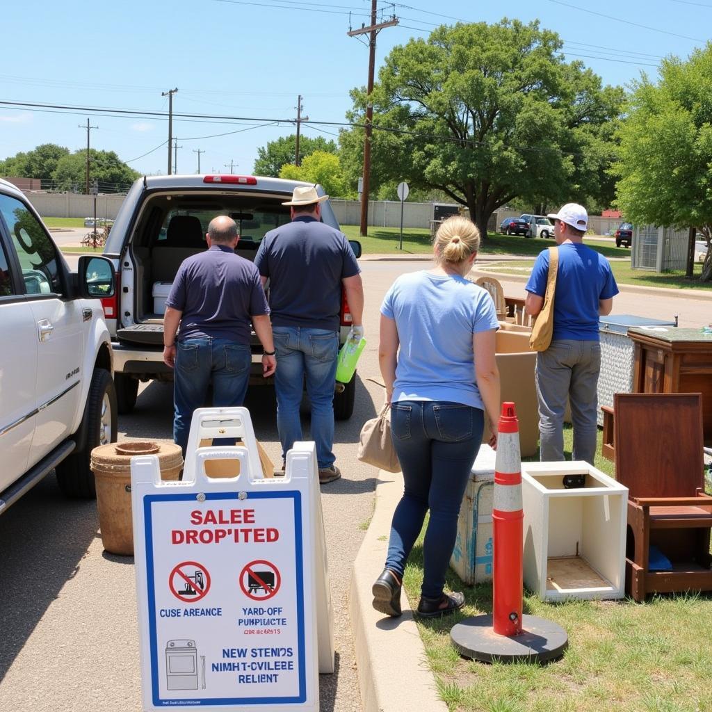 Residents Disposing Waste at Comal County Free Dump Day