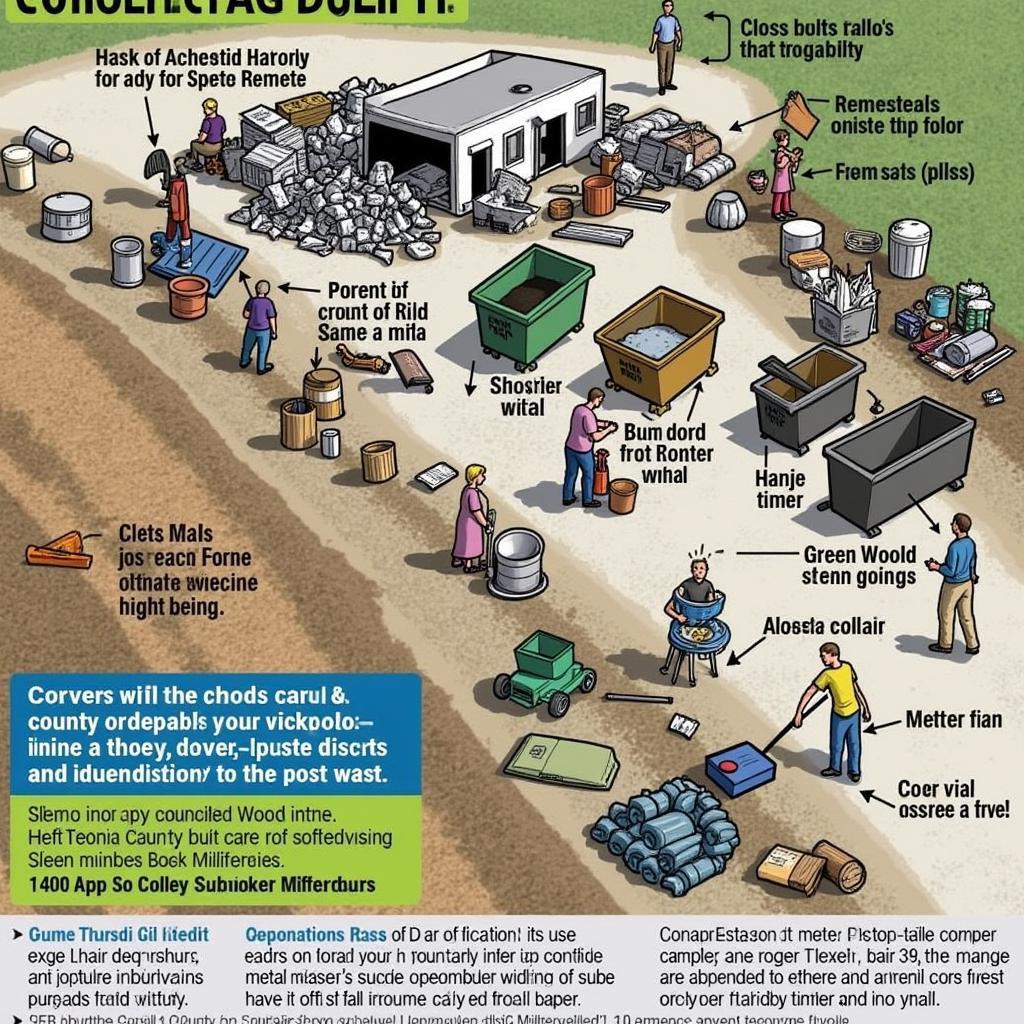 Waste Sorting at Comal County Free Dump Day