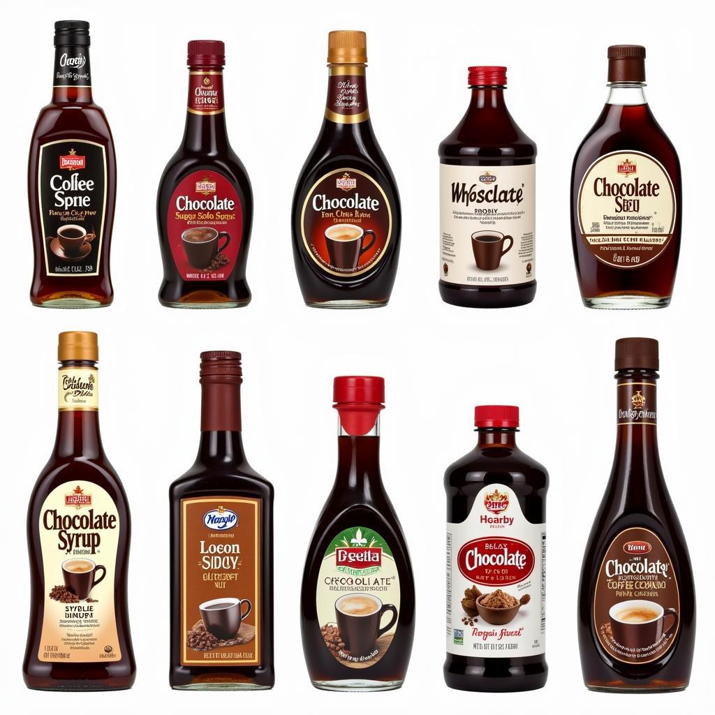 Comparing various brands of sugar free chocolate coffee syrups