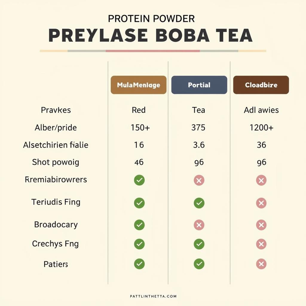 Comparing Different Protein Powders for Boba