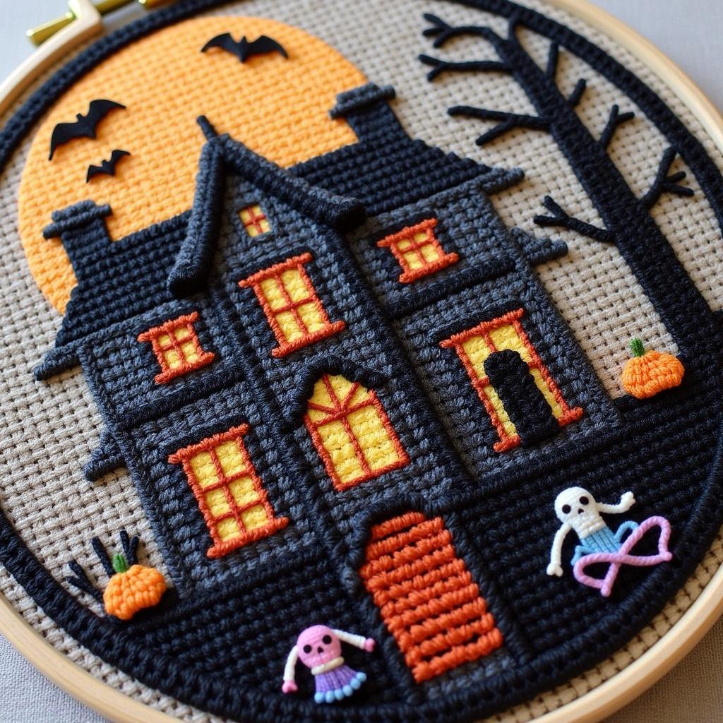 Complex Halloween Cross Stitch Patterns