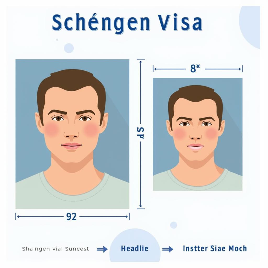 Compliant Schengen Visa Photo Example