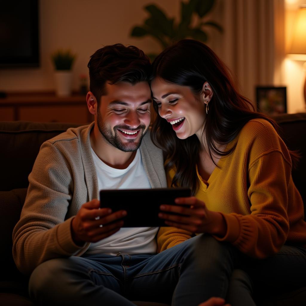 Couple Enjoying Online Sex Games